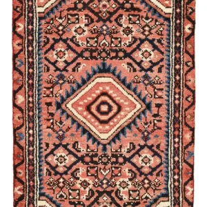 Tapis persan - Nomadic - 92 x 55 cm - rouge clair
