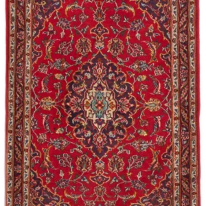 Tapis persan oriental Kashan en rouge