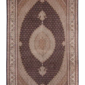 Tapis persan - Tabriz - 310 x 200 cm - bleu foncé