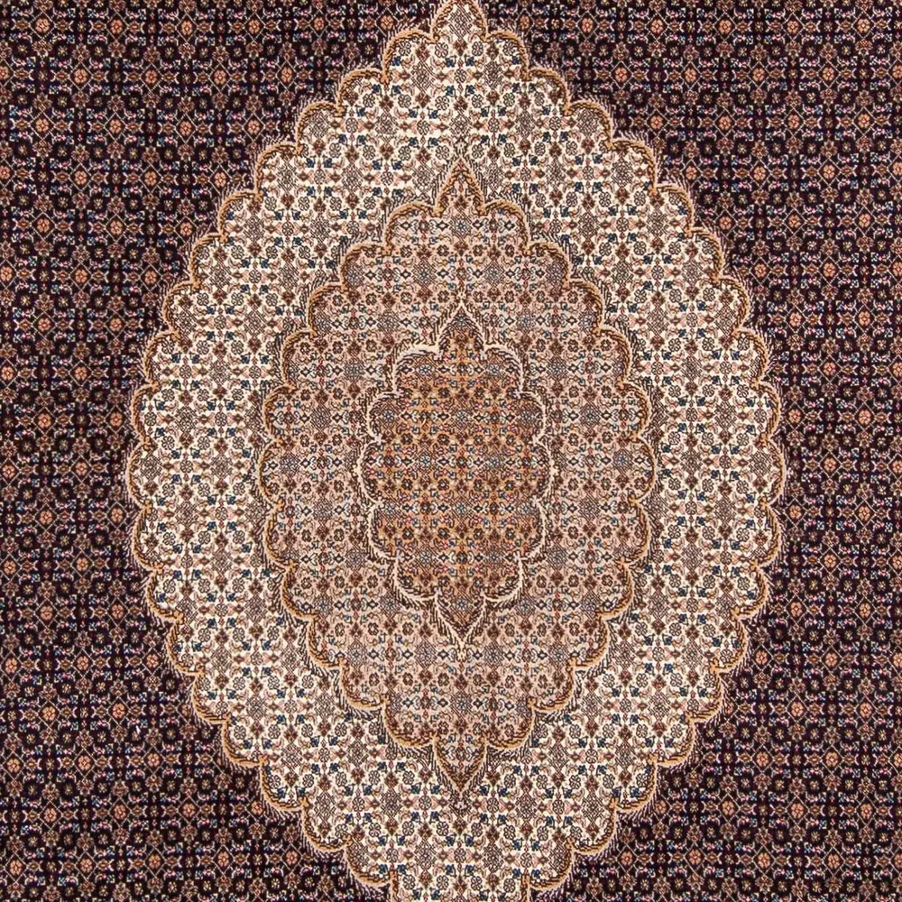 Tapis persan - Tabriz - 310 x 200 cm - bleu foncé