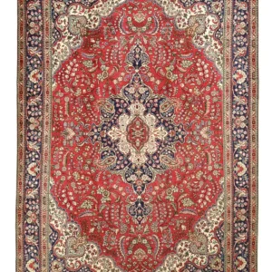 Tapis persan - Tabriz - 363 x 257 cm - rouge