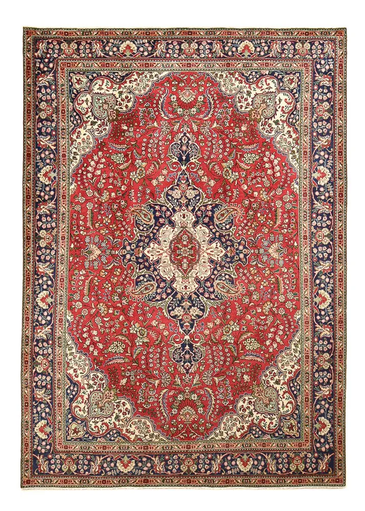Tapis persan - Tabriz - 363 x 257 cm - rouge