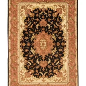 Tapis persan - Tabriz - Royal - 147 x 102 cm - bleu foncé