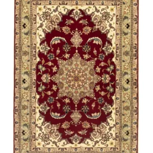 Tapis persan - Tabriz - Royal - 150 x 99 cm - rouge