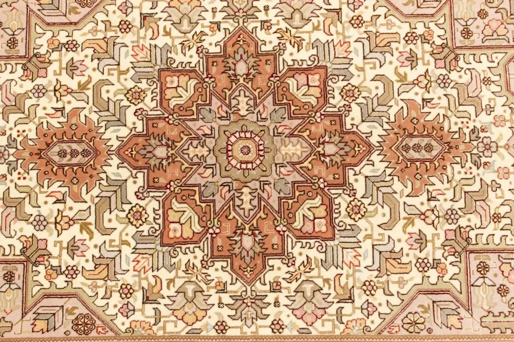 Tapis persan - Tabriz - Royal - 156 x 102 cm - beige