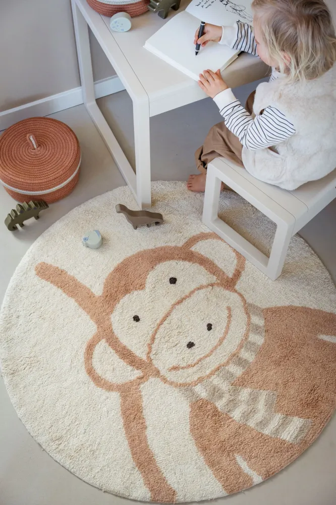 Tapis Petit Raging Elephant - Ø130cm - beige