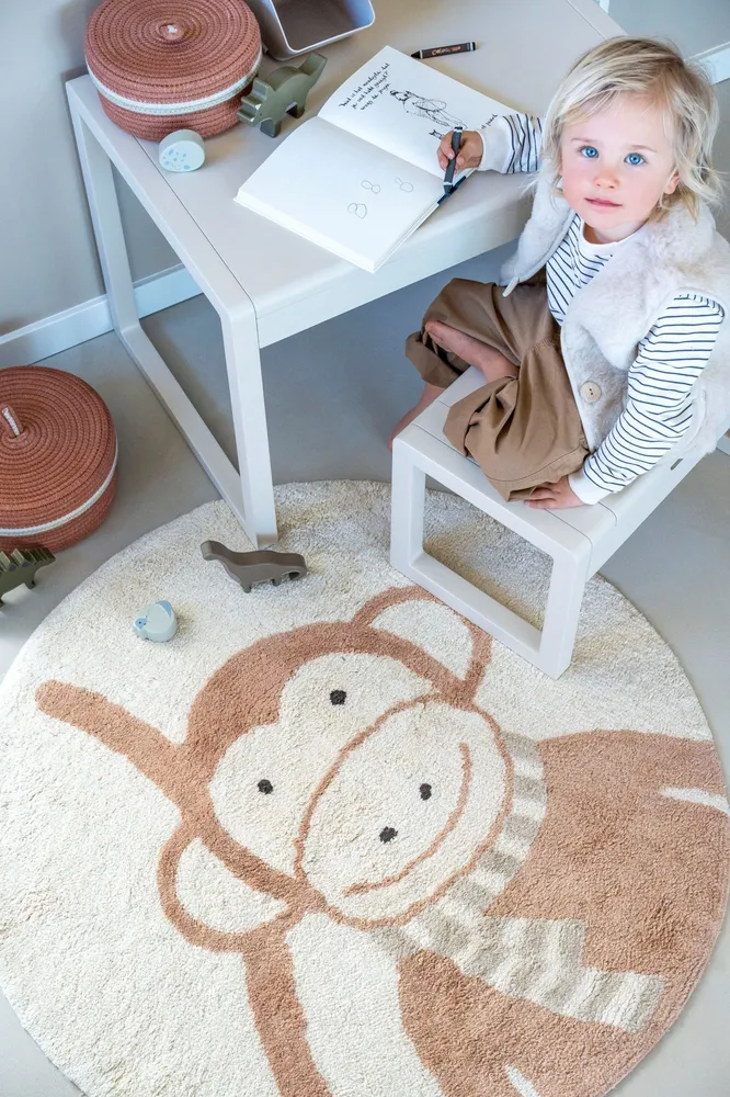Tapis Petit Raging Elephant - Ø130cm - beige