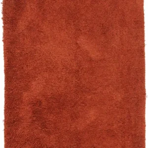 Tapis à poils longs - 215 x 155 cm - rouille