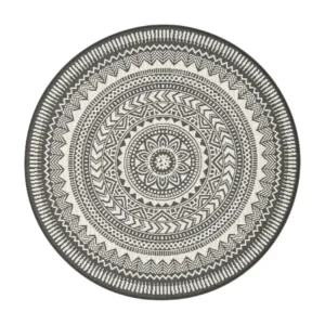 Tapis poils ras SIENNA motif vintage