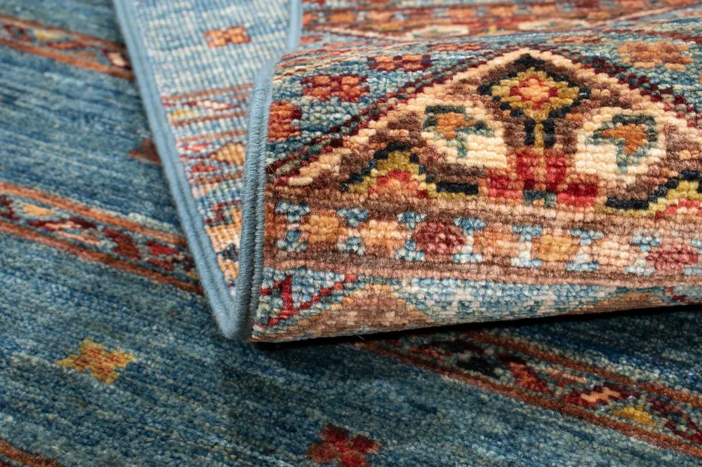 Tapis Samarkand bleu