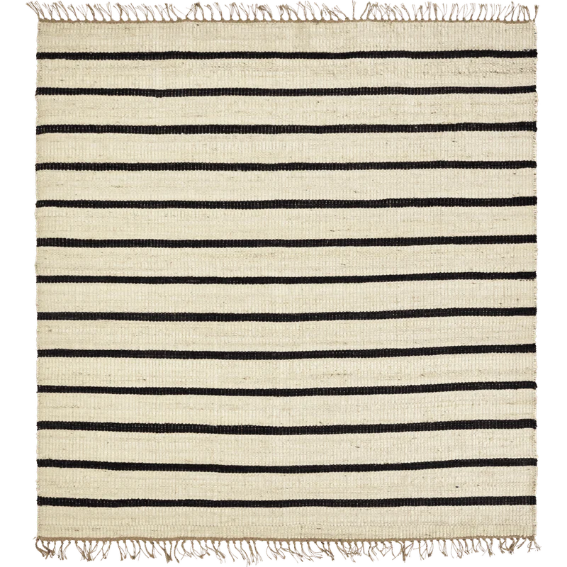 Tapis Sima de House Doctor, Noir, Naturel
