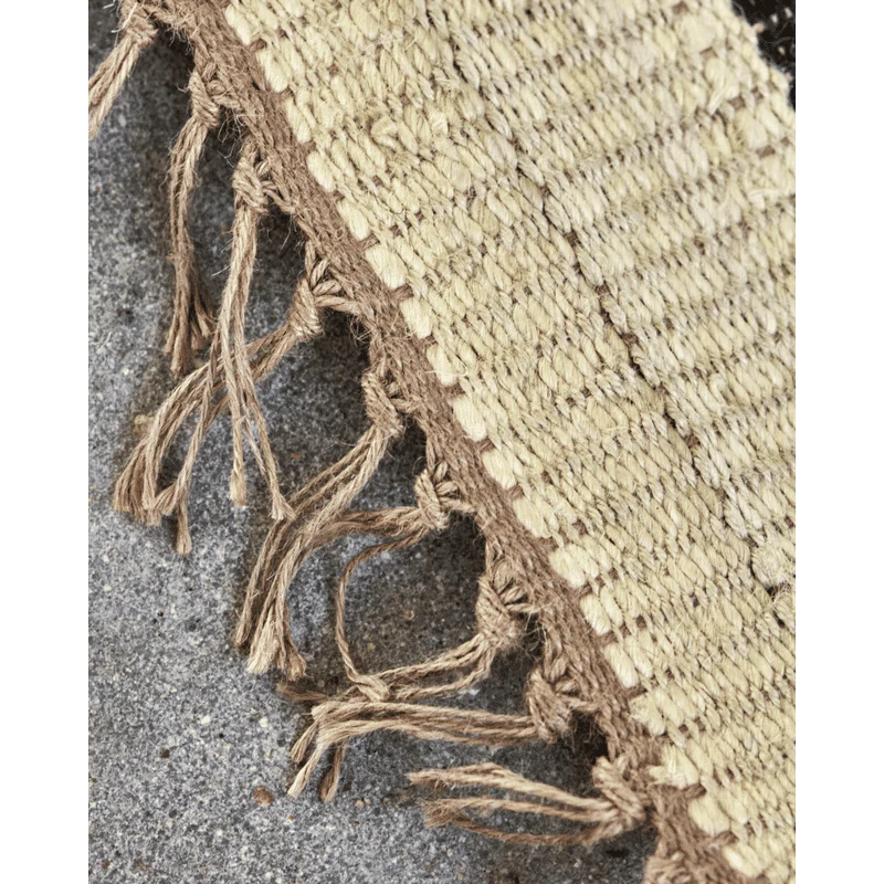 Tapis Sima de House Doctor, Noir, Naturel