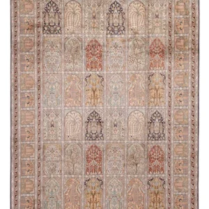 Tapis en soie du Cachemire Tapis 315x214cm - Tapis oriental