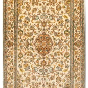 Tapis en soie - Soie du Cachemire - 155 x 83 cm - beige