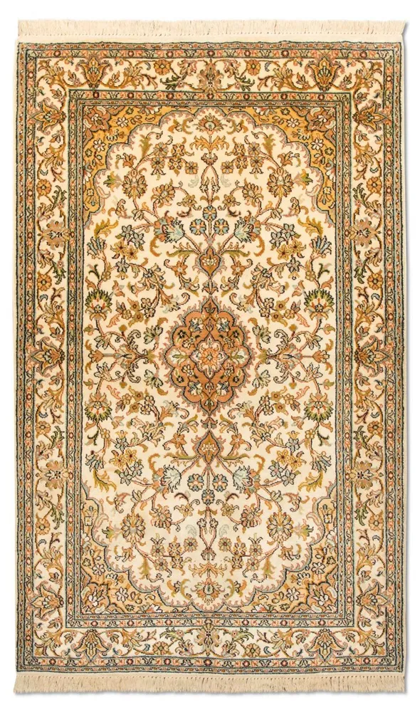Tapis en soie - Soie du Cachemire - 155 x 83 cm - beige
