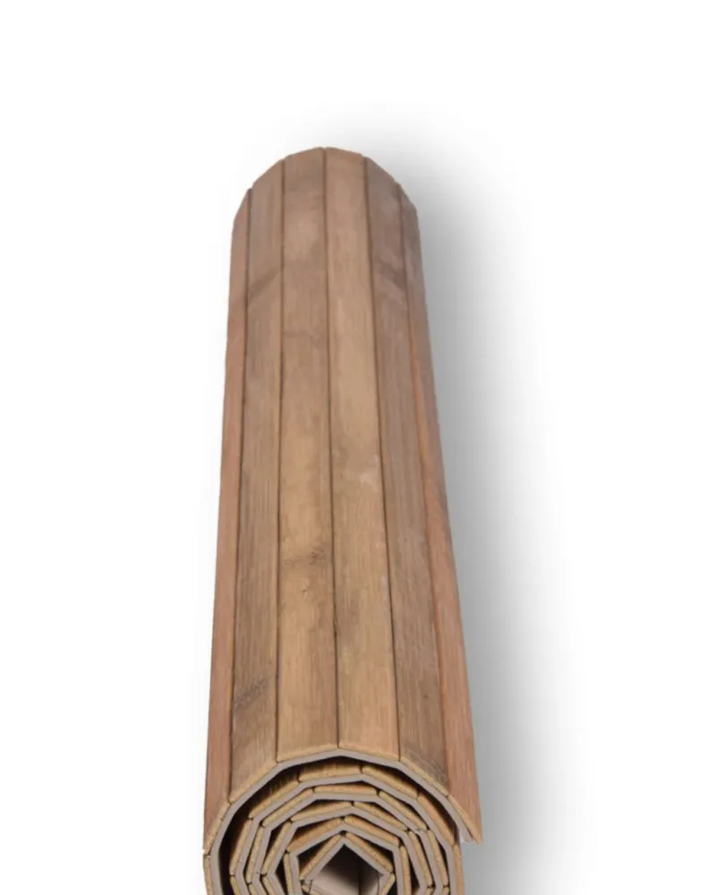 1x Tapis de sol élégant olive - Paillasson | 80 cm x 50 cm x 0,5 cm | Matériau en bambou