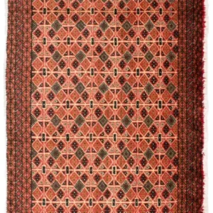 Tapis Turkaman - 130 x 60 cm - rouge clair