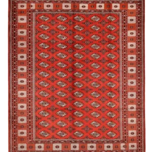 Tapis Turkaman - 378 x 295 cm - rouge