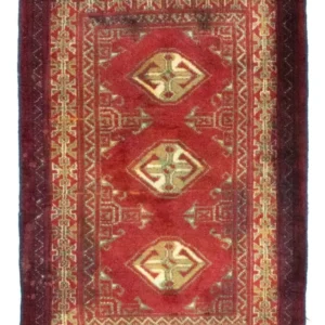 Tapis Turkaman - 85 x 60 cm - rouge