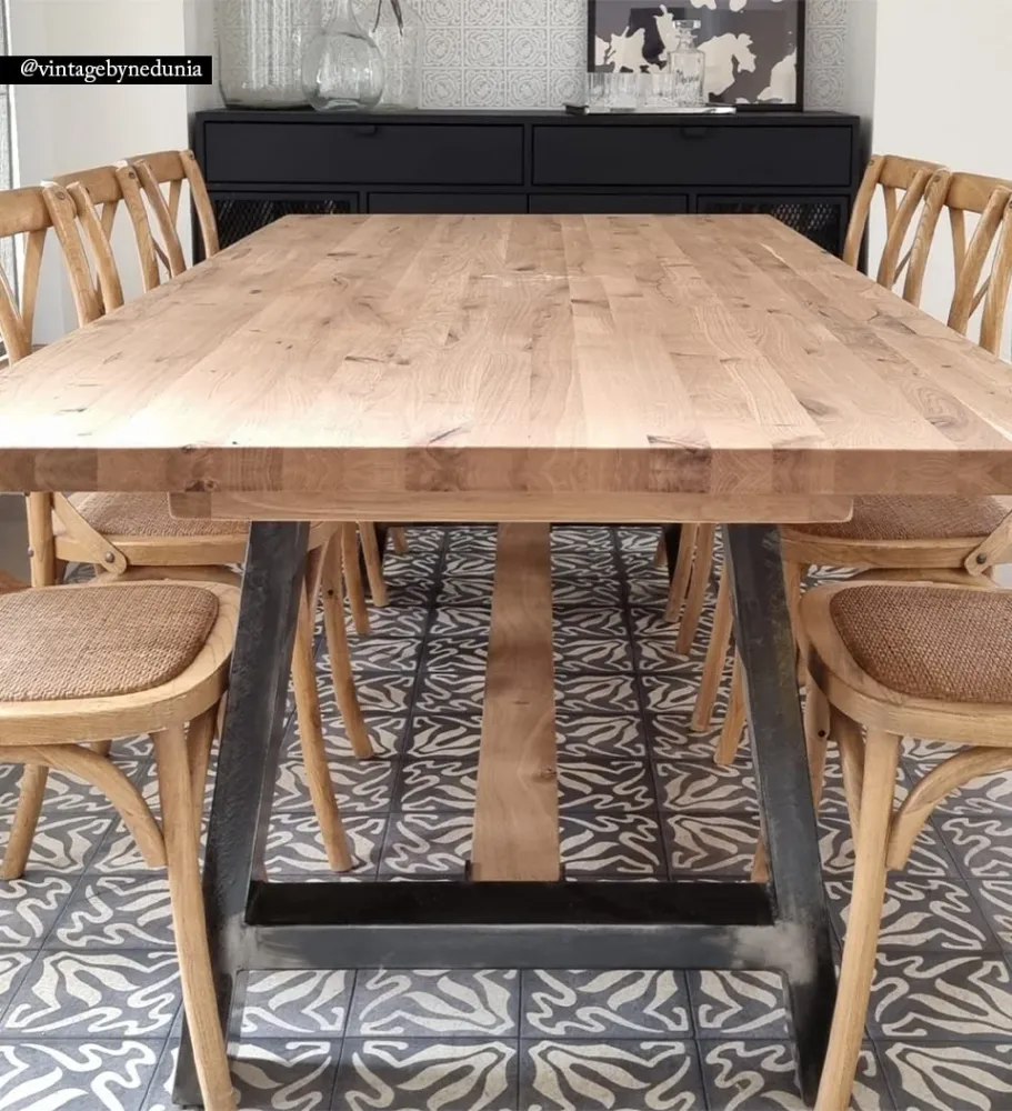 Tapis en vinyle antique fumé Borgo Lily