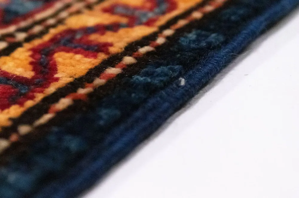 Tapis Ziegler - Kazak - 90 x 58 cm - bleu