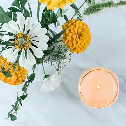Fleur de sel | Bougie de soja de la collection Mason de ferme The Bathing Raven