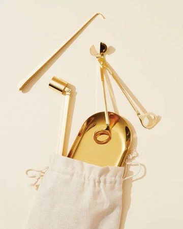 Kit d’entretien des bougies en or | Accessoires The Bathing Raven