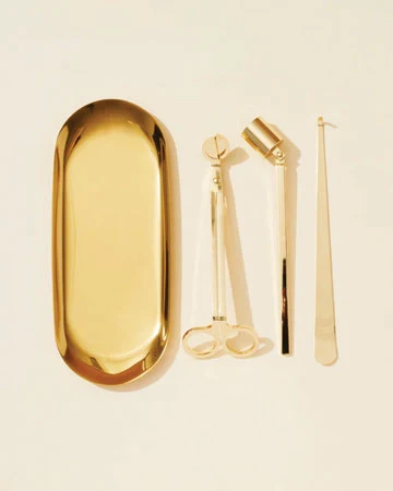 Kit d’entretien des bougies en or | Accessoires The Bathing Raven