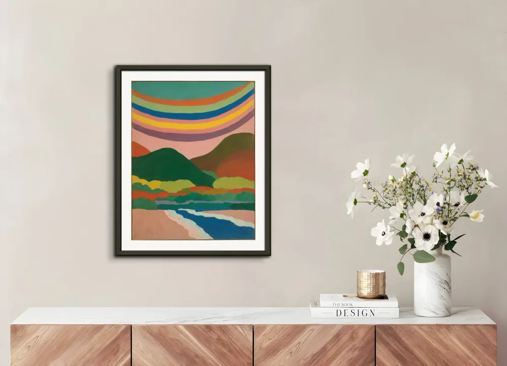 Figuratif intimiste américain, tendance abstraite, nature - Affiche The Object