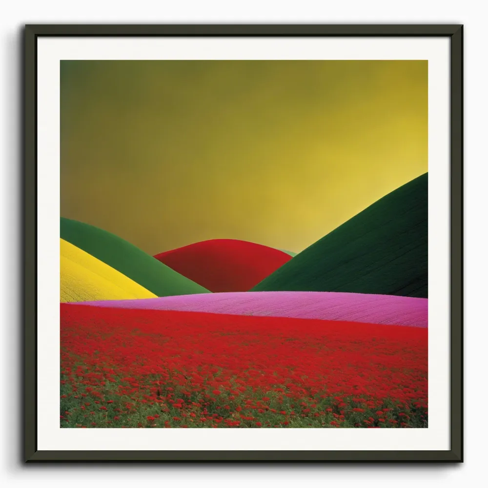 Images colorées et abstraites, capturant des compositions géométriques dans les paysages, Fleur - Affiche The Object