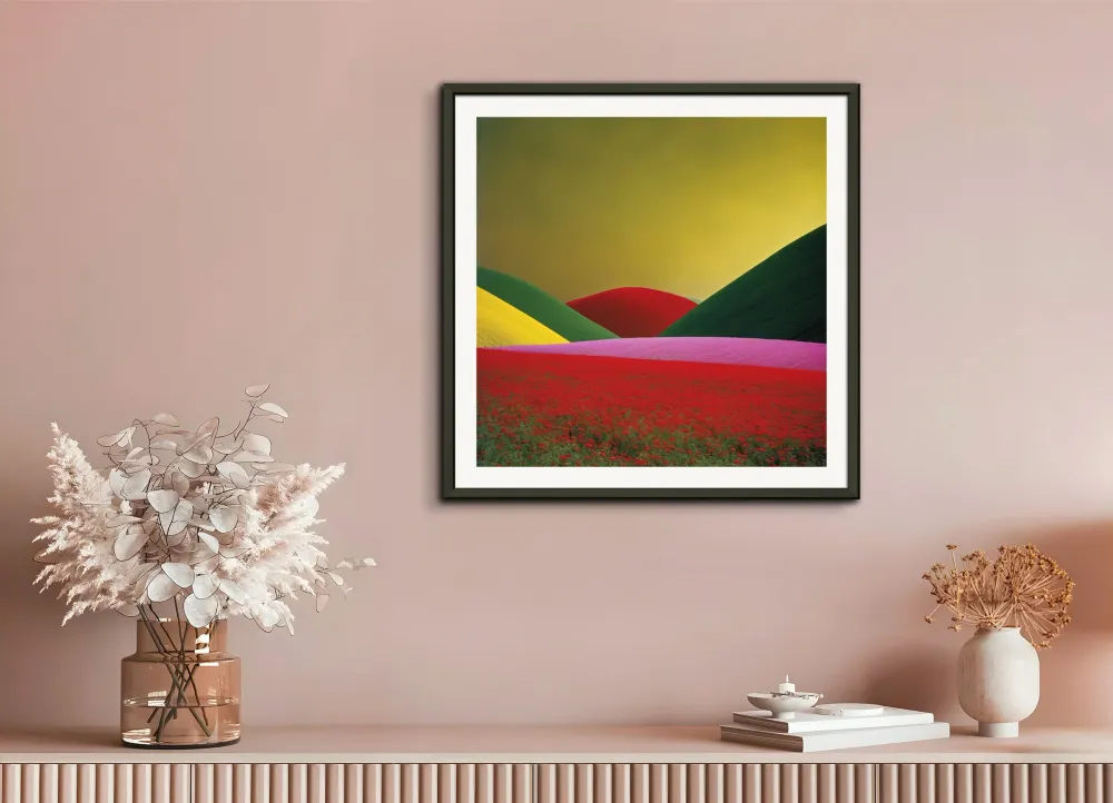 Images colorées et abstraites, capturant des compositions géométriques dans les paysages, Fleur - Affiche The Object
