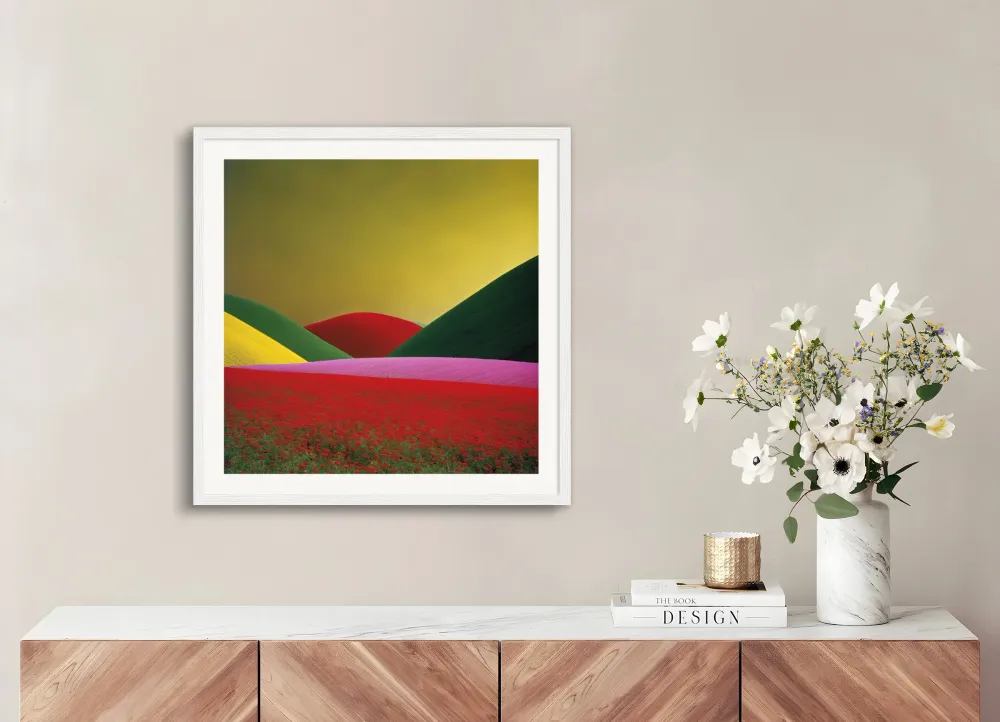 Images colorées et abstraites, capturant des compositions géométriques dans les paysages, Fleur - Affiche The Object