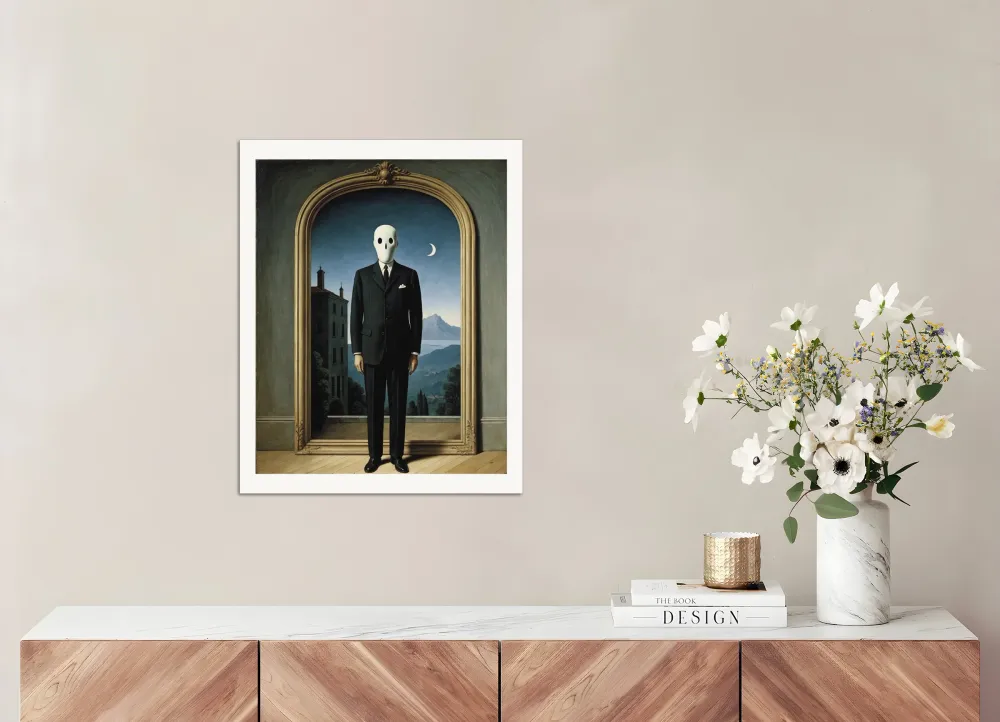 Surréalisme belge, masque du fantôme - Poster The Object