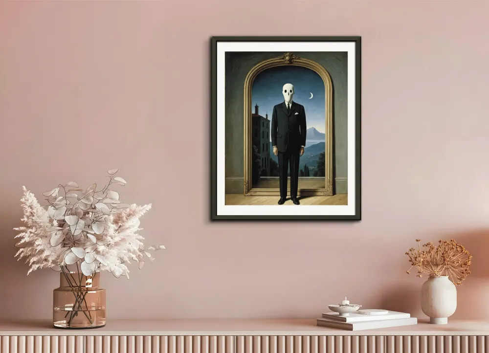 Surréalisme belge, masque du fantôme - Poster The Object