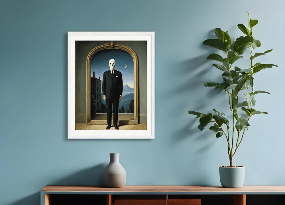 Surréalisme belge, masque du fantôme - Poster The Object