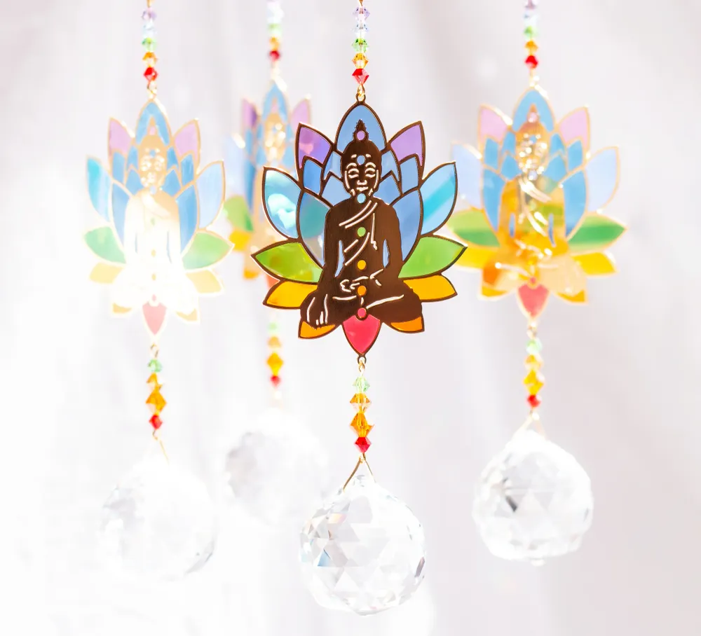 Cristal Feng Shui Bouddha Tierra Zen