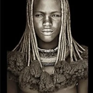 GOBELINO HIMBA GIRL NAMBIA 1.40 x 2.10 cm. SEPIA Time of Interiors
