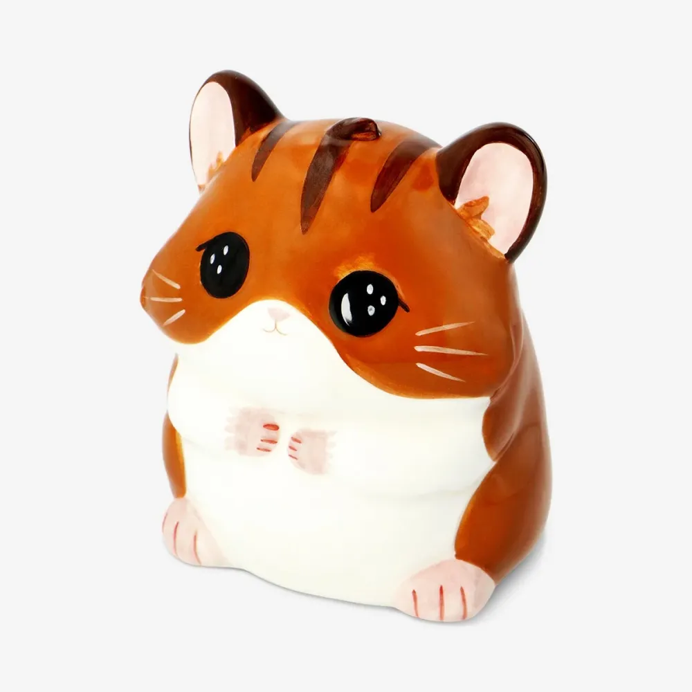 Tirelire hamster en céramique