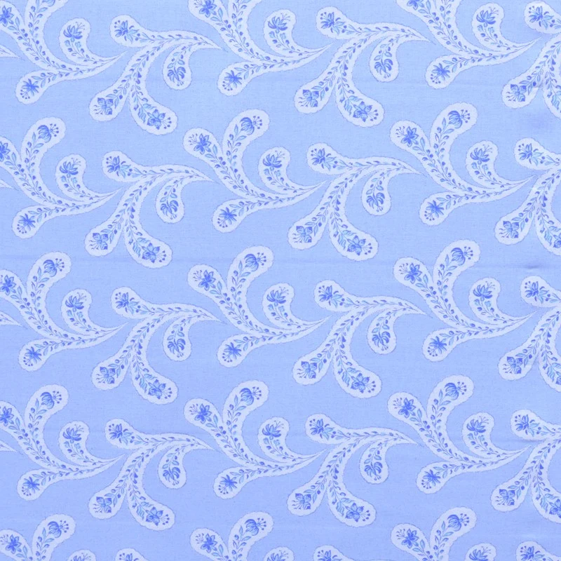 Toile Cachemire Fond Bleu Ciel