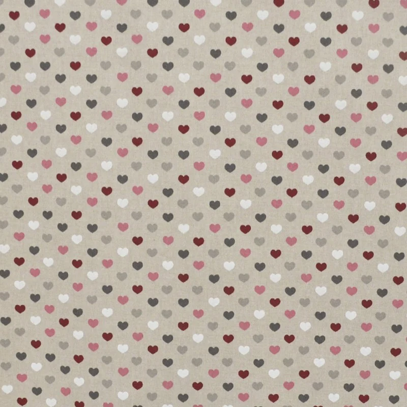 Toile Coeurs Multicolore