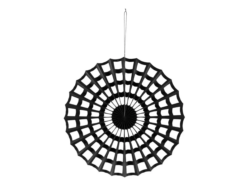 Toile d'araignée Décoration suspendue Noir 50cm