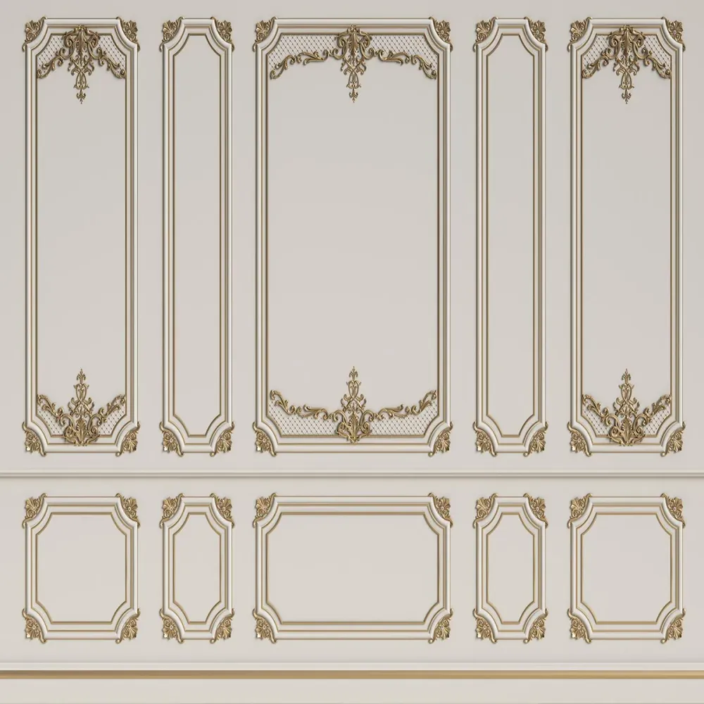 Toile de fond de mur de jante en or beige pour la mariage