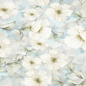 Toile de fond de photographie de fleurs blanches bleues