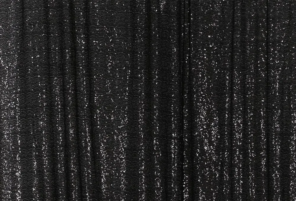 Toile de fond de photographie de paillettes noires pour la fête 2