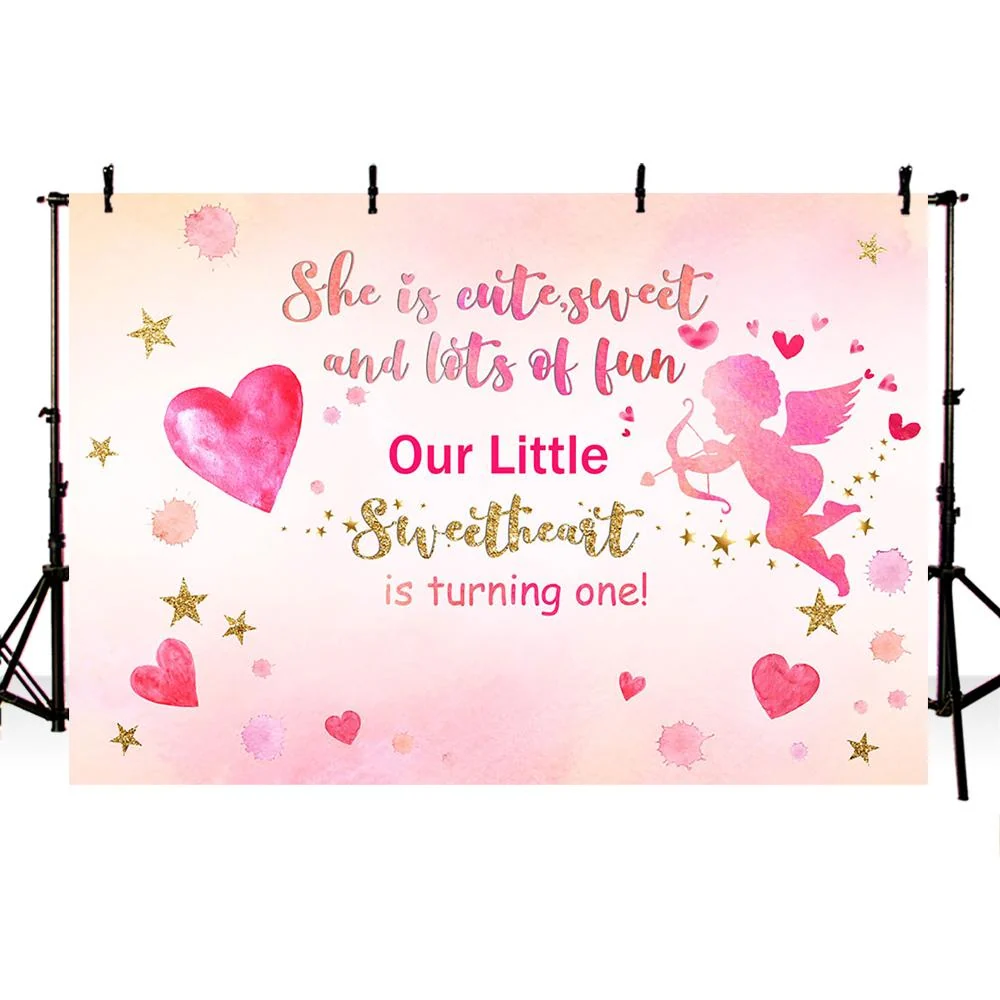 Toile de fond de saint-valentin pour décoration de photographie de fête, fond de cœur rouge et rose pour studio photo, acc...