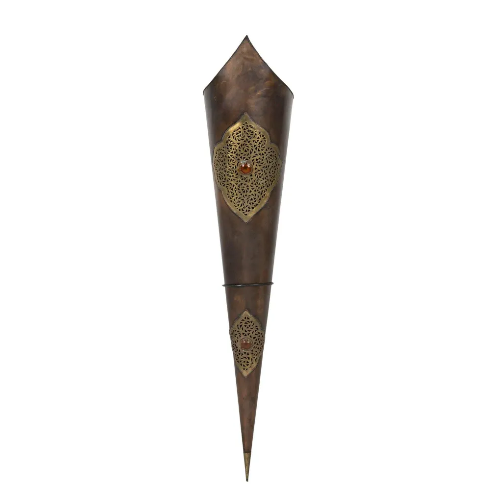 Torche arabe en cuivre 120cm