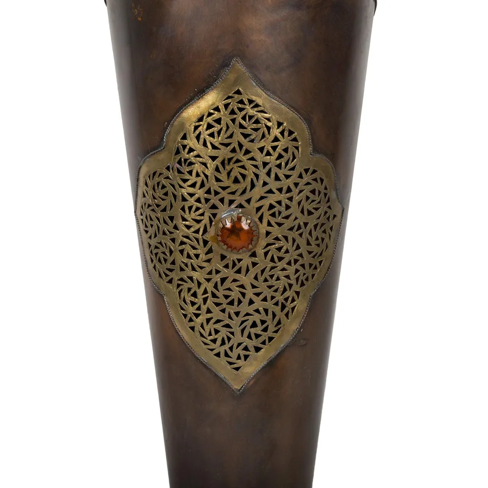 Torche arabe en cuivre 120cm