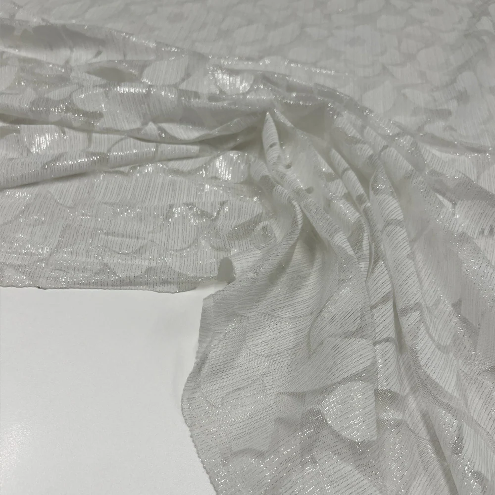 Tissu Tulle Extensible, Dévoré - Cigno Torretto Tessuti