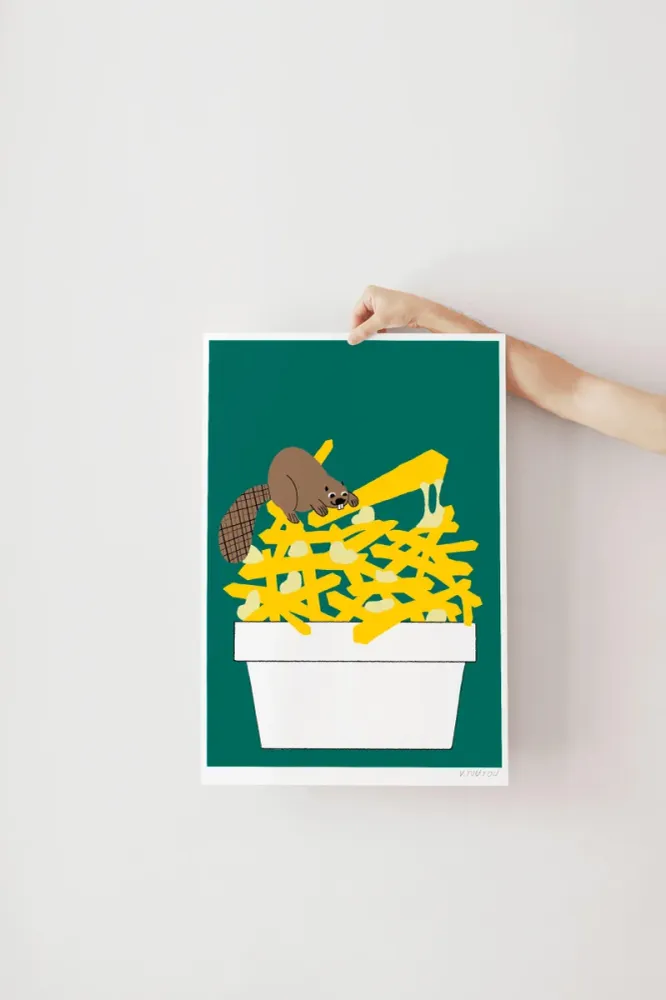 Affiche TOUTE Bouquet Castor et Poutine