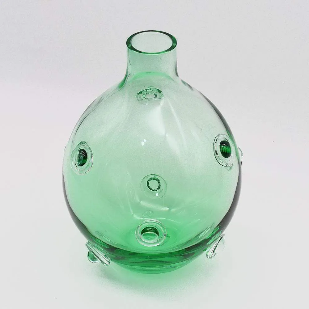 Vase en verre soufflé "Donuts" - Vert TRAN